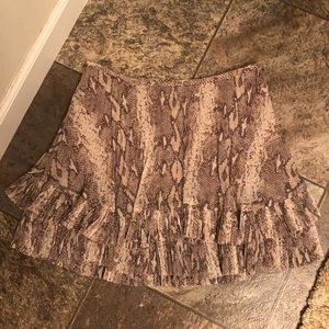 Snakeskin skirt